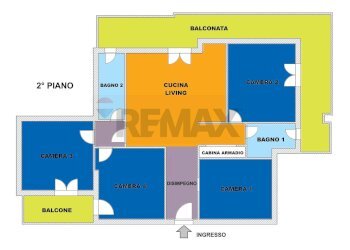 Pianta 2D - Quadrilocale Afragola - foto 4