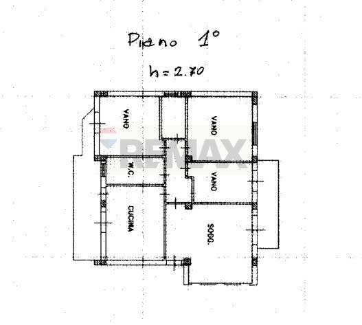 Pianta 2D - Trilocale Via Pier Santi Mattarella
 
20, Mascali - planimetria 1