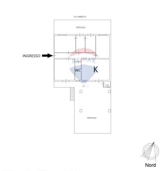 Pianta 2D - Four-room apartment via Umberto
 
303, San Pietro Clarenza - photo 2