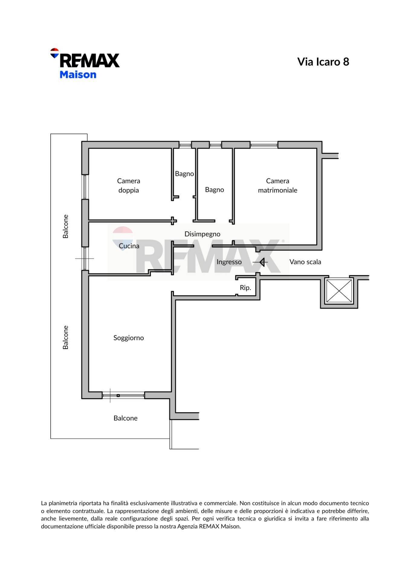 Pianta 2D - Appartamento Via Icaro
 
8, Ciampino - planimetria 1