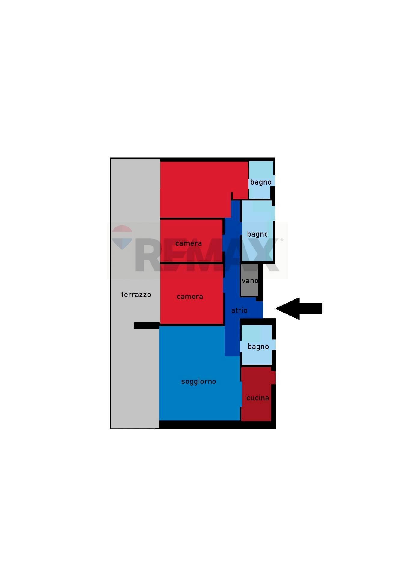 Pianta 2D - Attico Via Bafile
 
530, Jesolo - planimetria 1