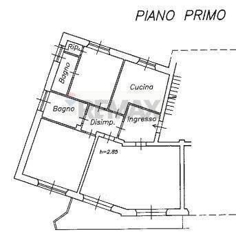 Pianta 2D - Three-room apartment L'Aquila - floor plans 1
