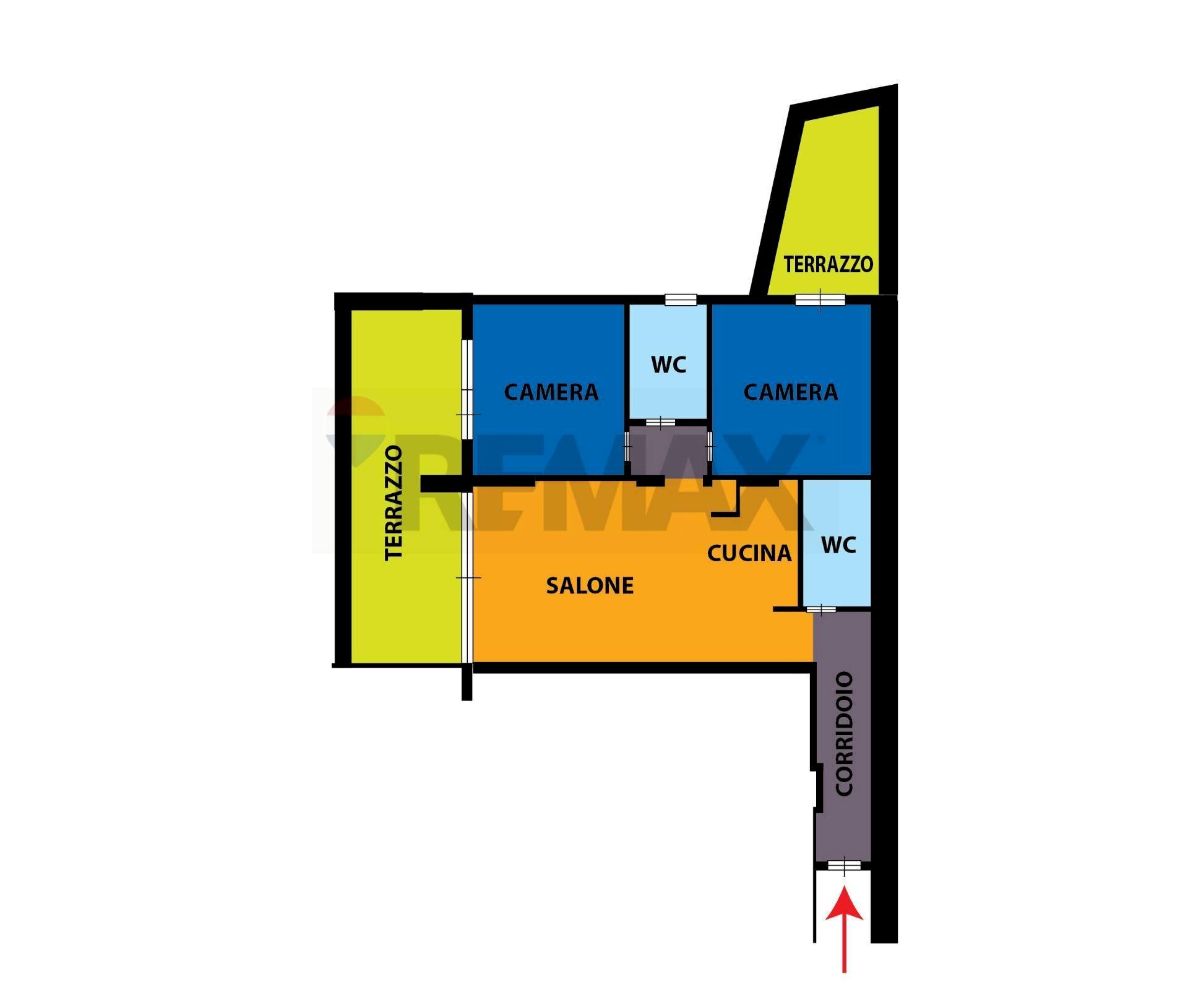 Pianta 2D - Appartamento Forio - planimetria 1