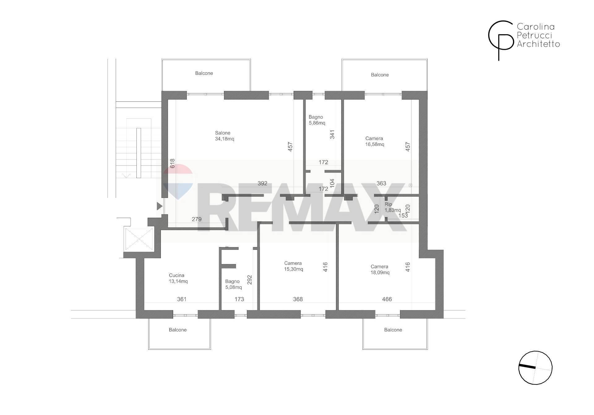 Pianta 2D - Quadrilocale Via Kennedy
 
17, San Donato Milanese - planimetria 1