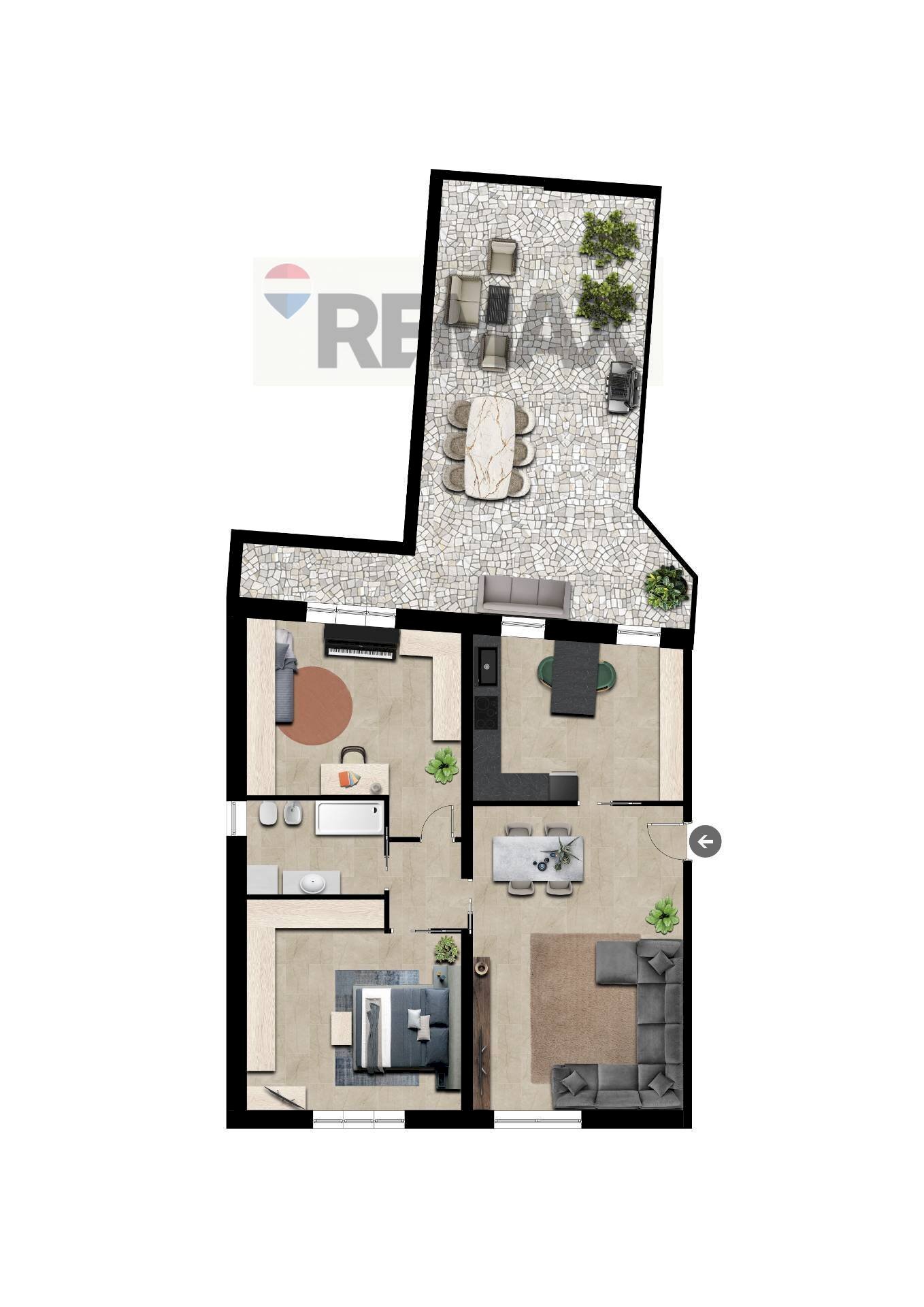 Pianta 2D - Three-room apartment CORSO ITALIA
 
54, Busto Arsizio - floor plans 1
