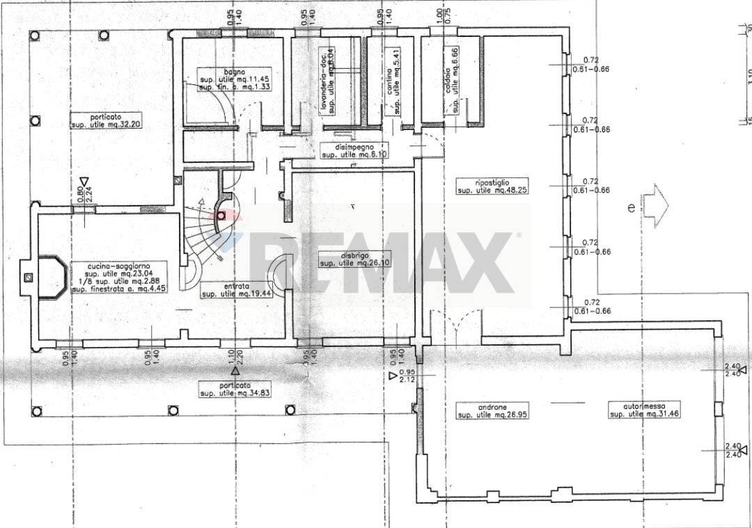 Pianta 2D - Villa Via Pagana
 
20, Melara - planimetria 1