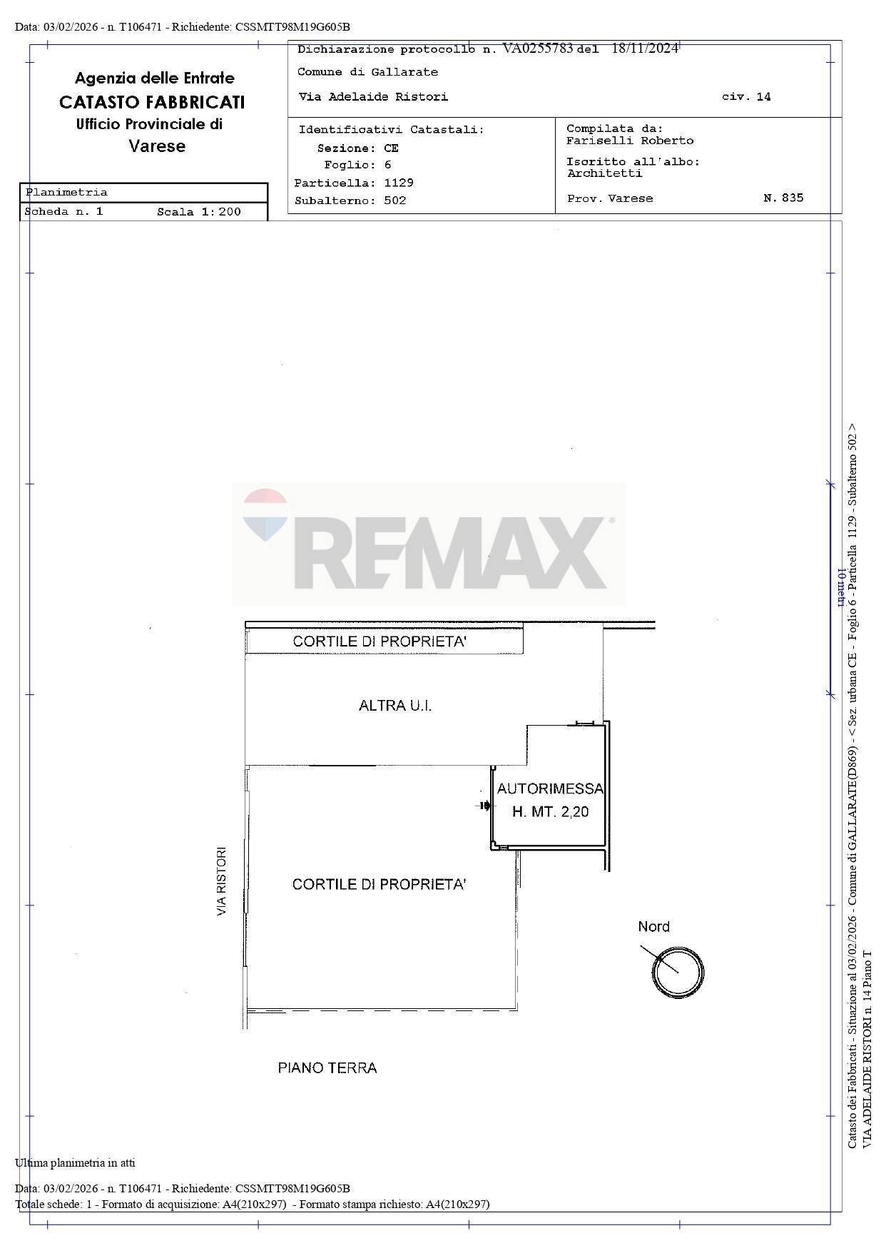 Pianta 2D - Villa Via Ristori
 
12, Gallarate - floor plans 1