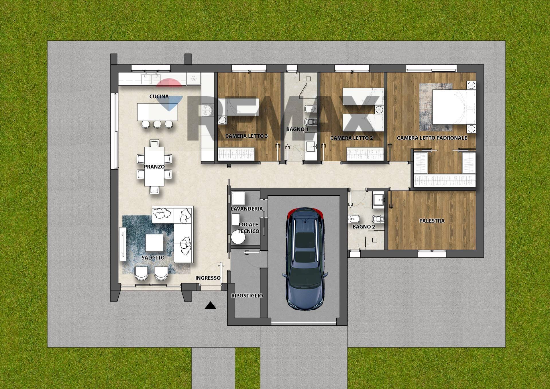Pianta 2D - Villa Via Corer, Jesolo - planimetria 1