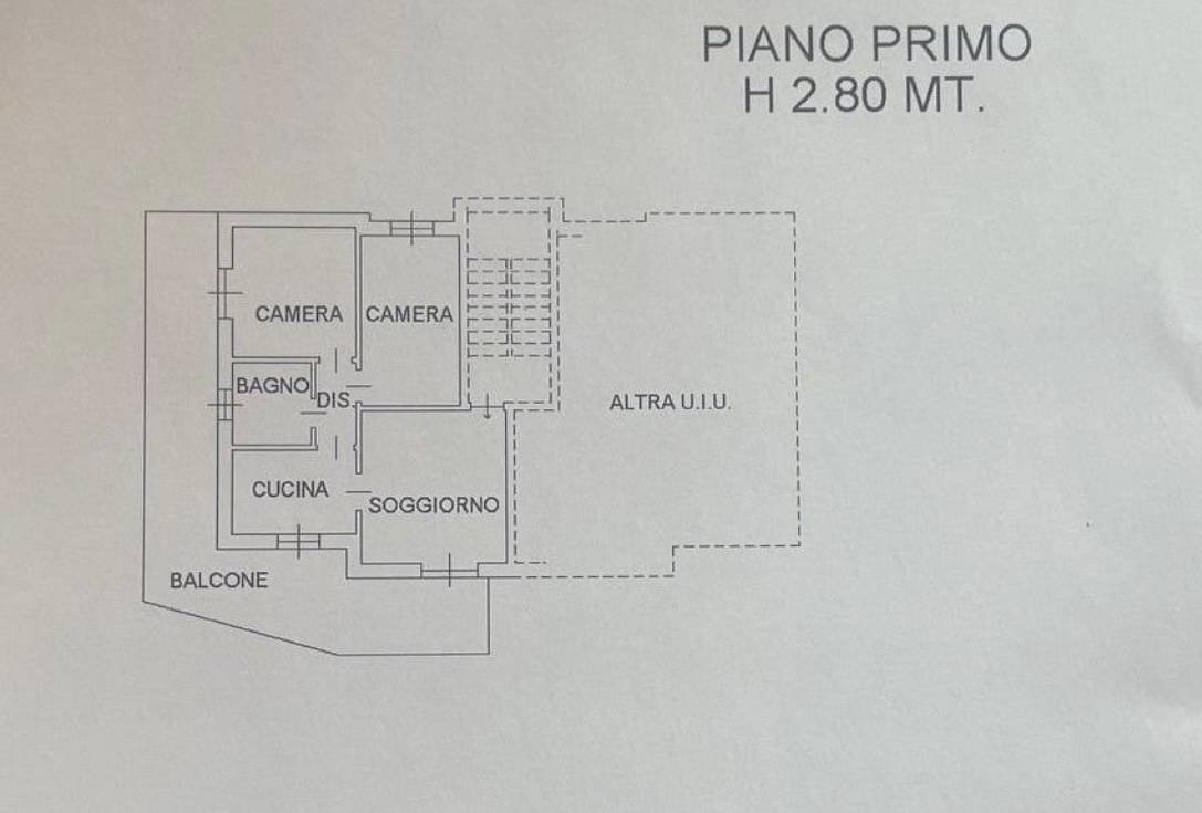 Foto 23 - Trilocale Via Costa Salaer
 
71, Castione della Presolana - planimetria 1