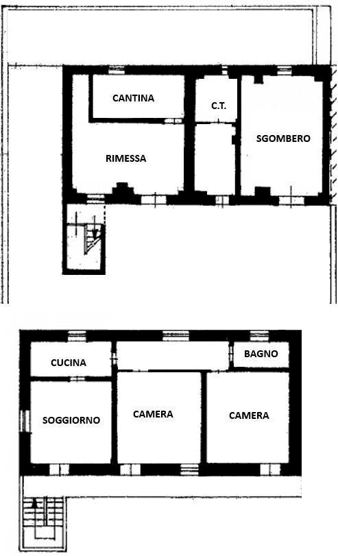 Rustico strada Manta, 4, Lagnasco - planimetria 1