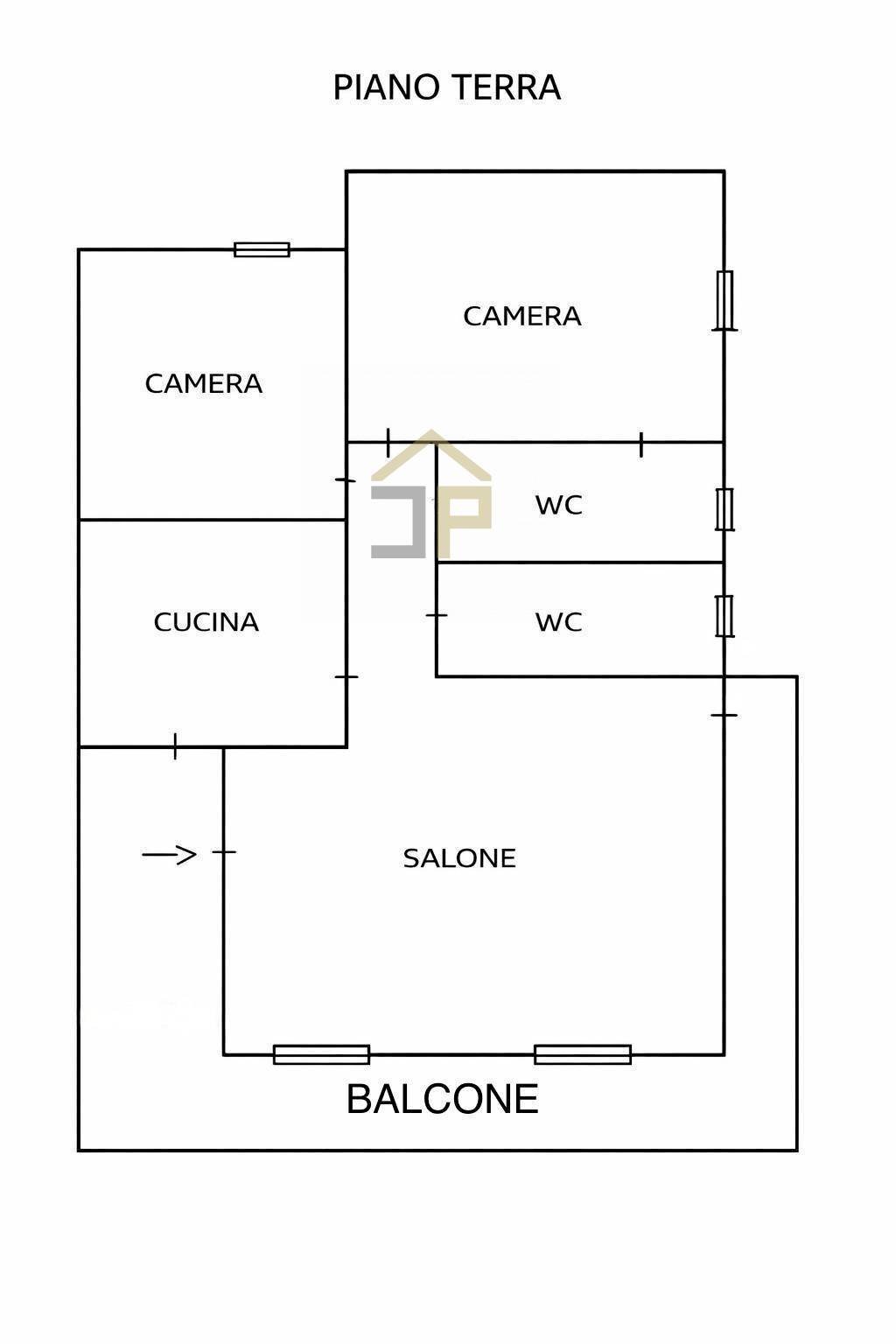 Foto 36 - Casa semi indipendente Contrada Piano Inferno, Trappeto - planimetria 1