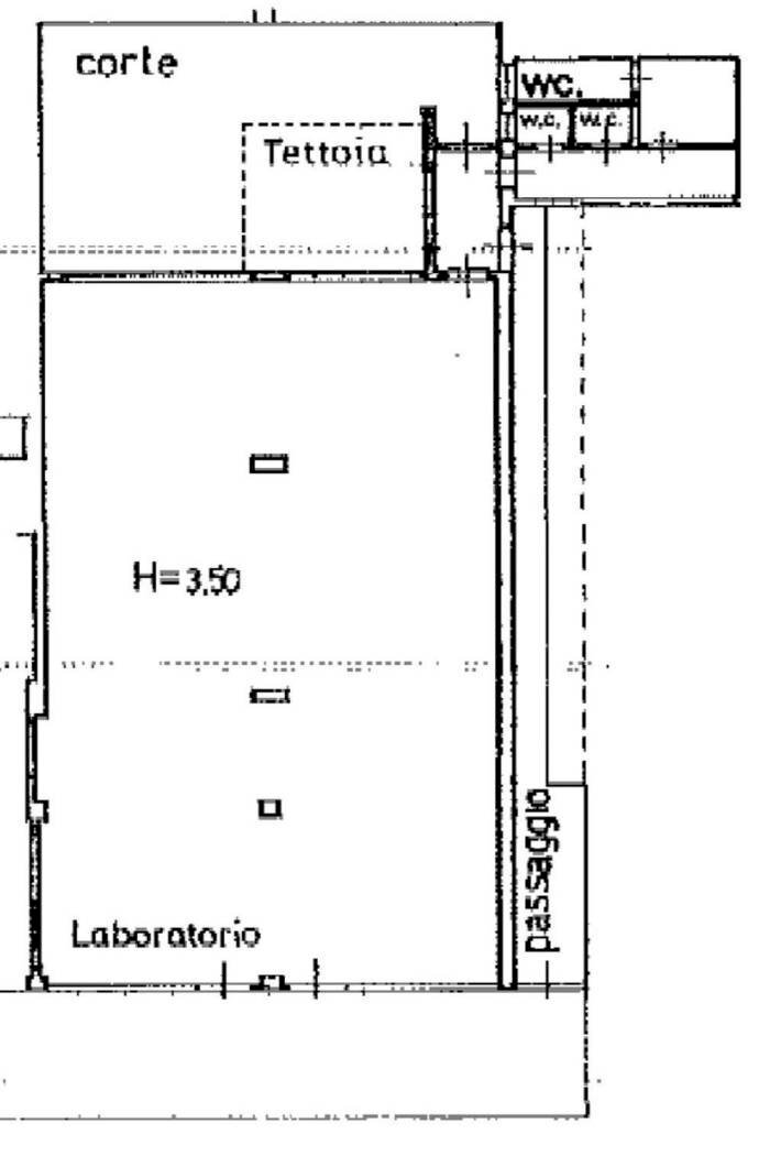 Negozio largo dei Capitelloni, Signa - planimetria 1