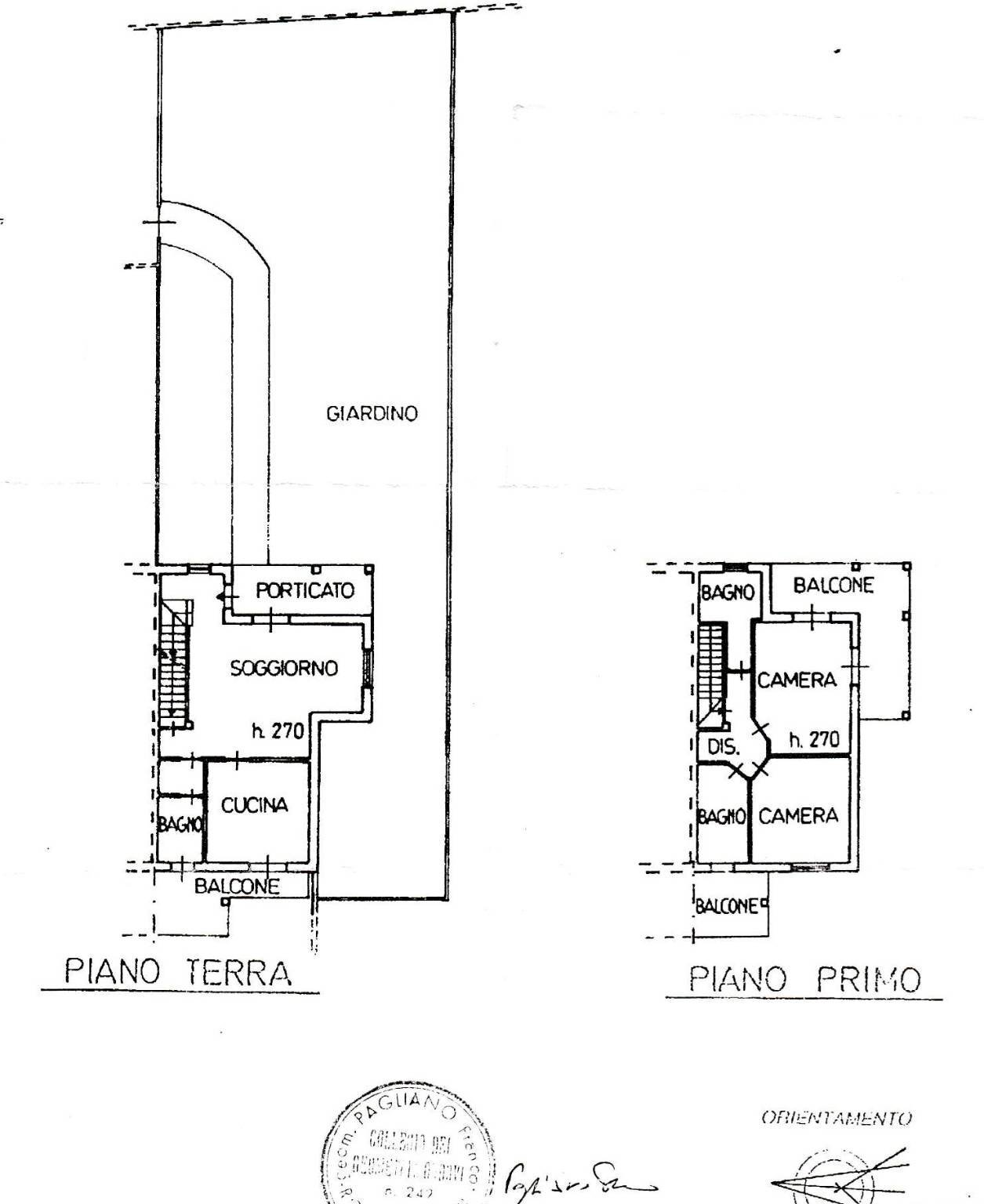 Villa via del Cantalupo, Rocca de' Baldi - planimetria 1