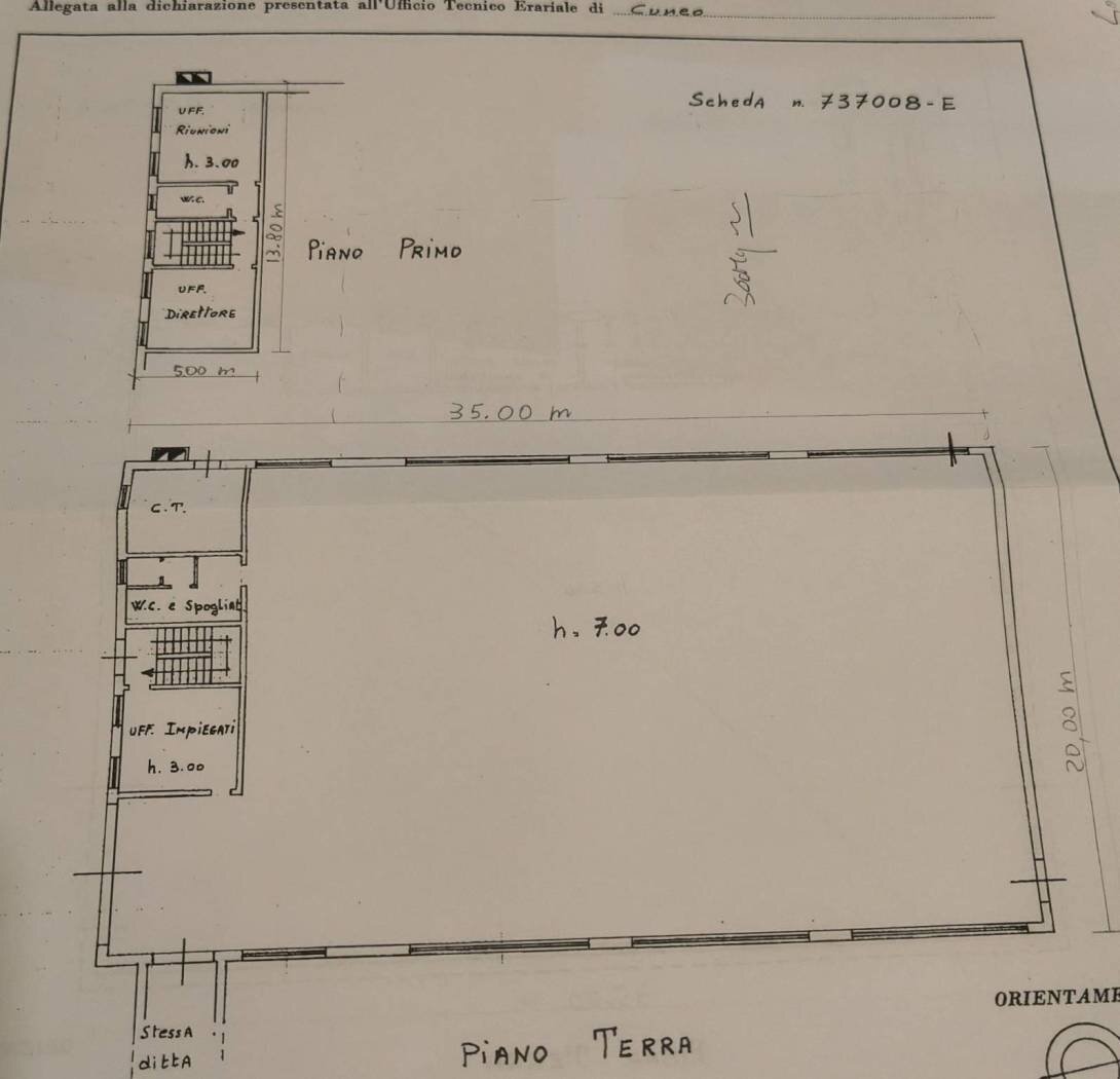 Capannone via Alba, Mondovì - planimetria 1