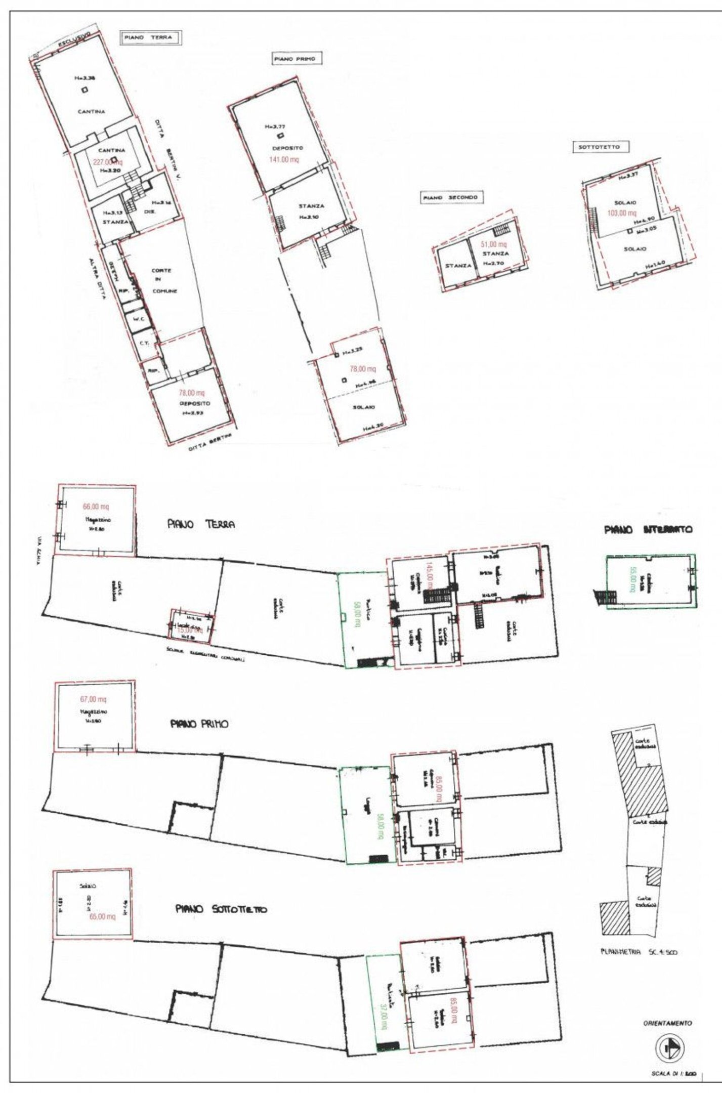 planimetria - Rustic Provinciale 78, Lonato del Garda - floor plans 1