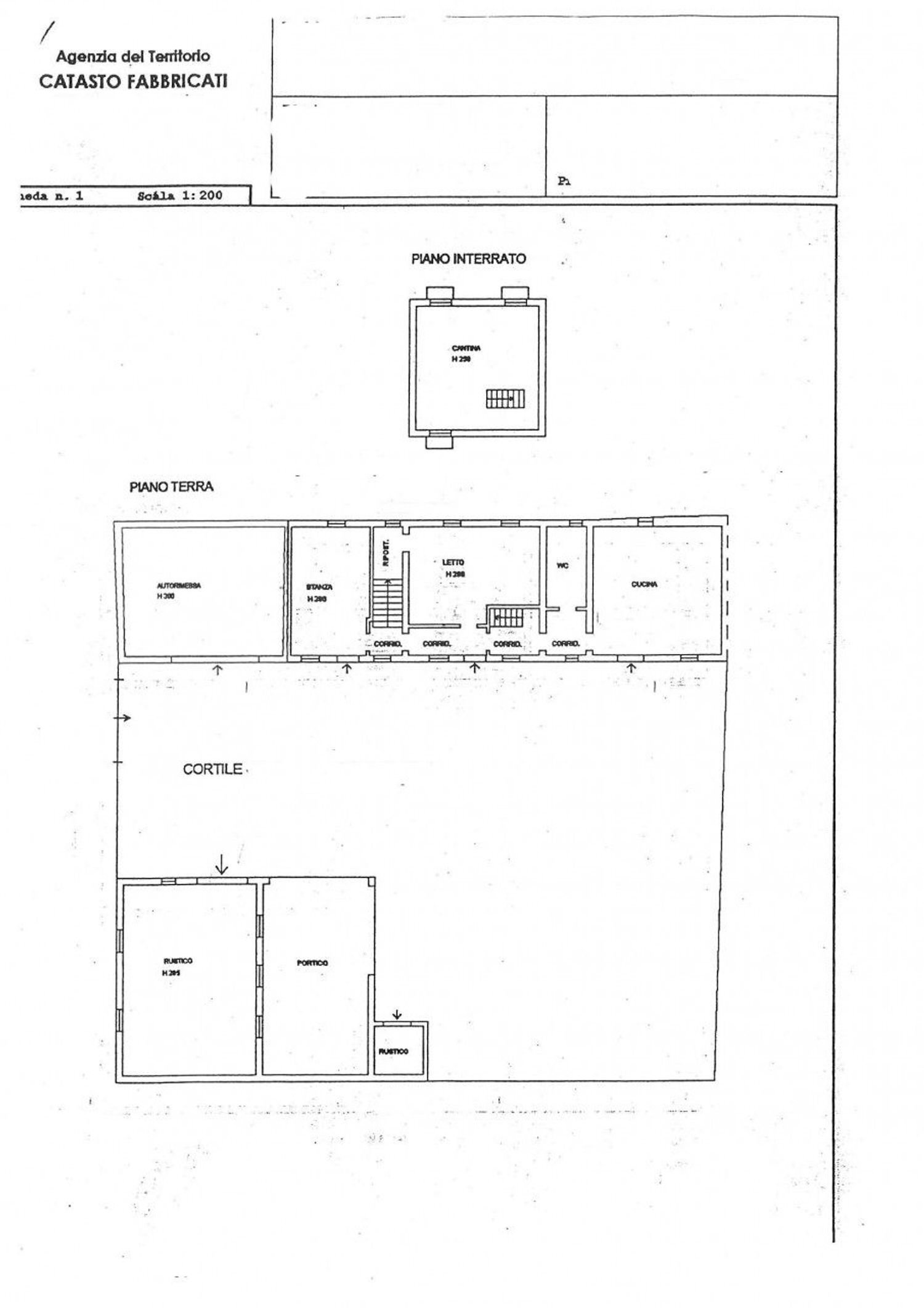 planimetria - Rustico Morti dell'Astore, Castiglione delle Stiviere - planimetria 1