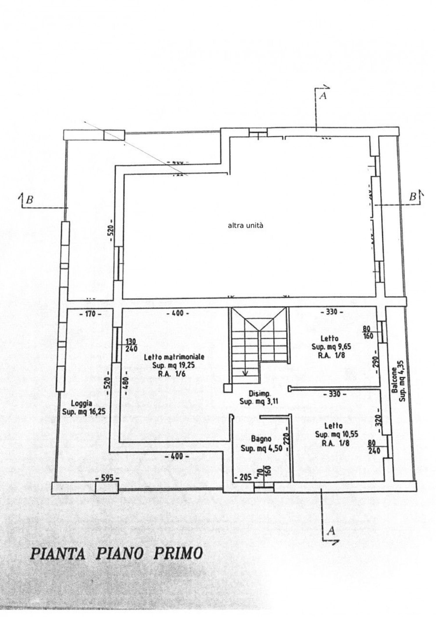 planimetria - Casa semi indipendente Cesare Battisti, Castiglione delle Stiviere - planimetria 1