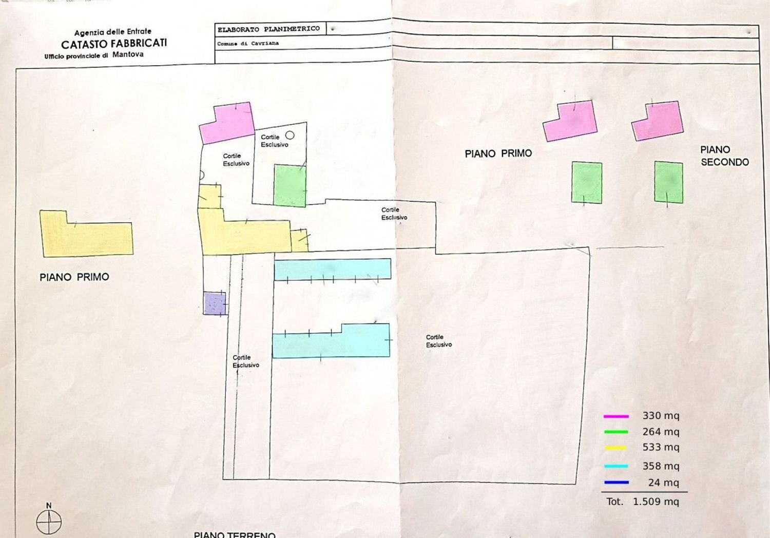 planimetria - Rustico Monte Pagano, Cavriana - planimetria 1