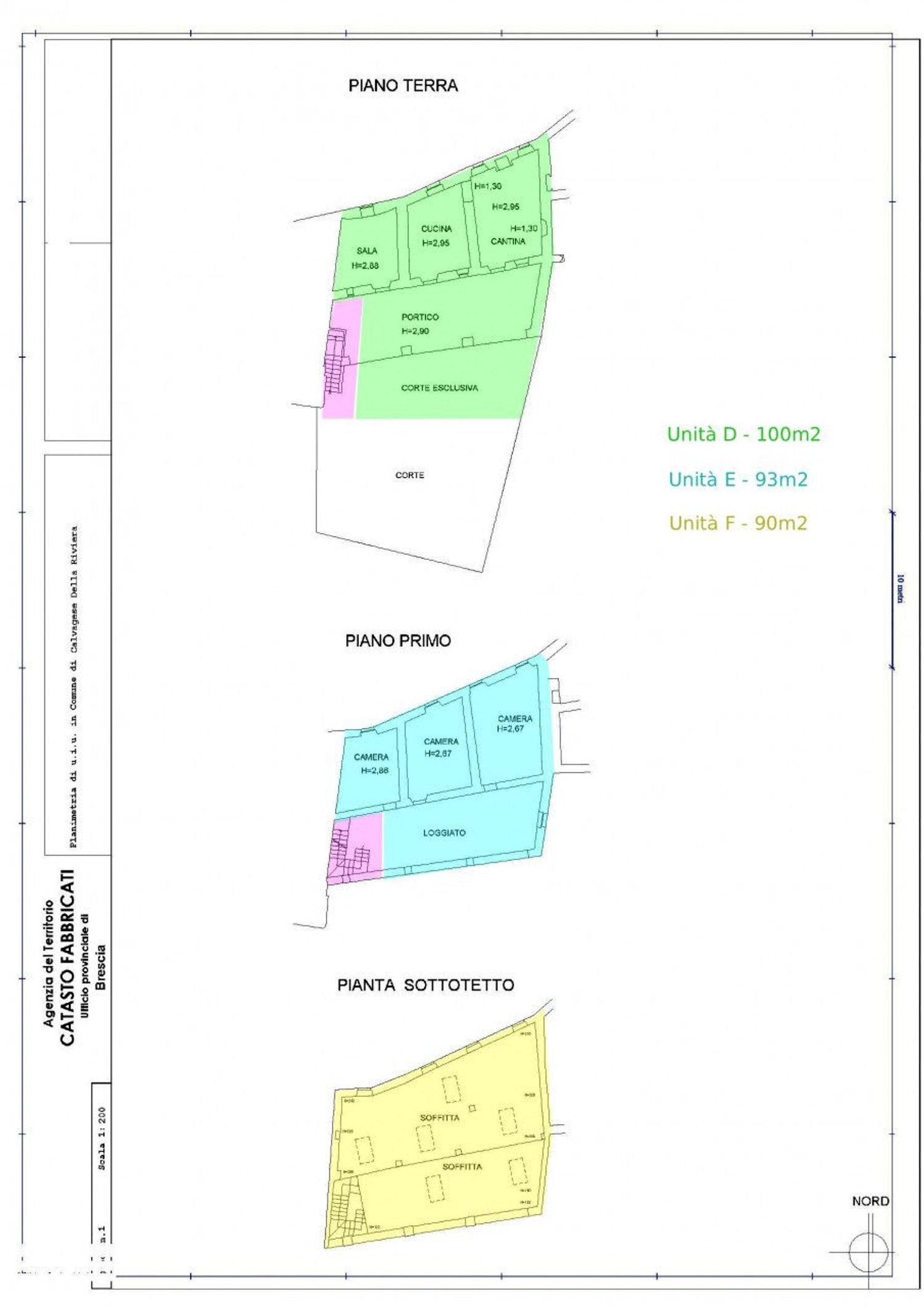 planimetria - Trilocale Municipio, Calvagese della Riviera - planimetria 1