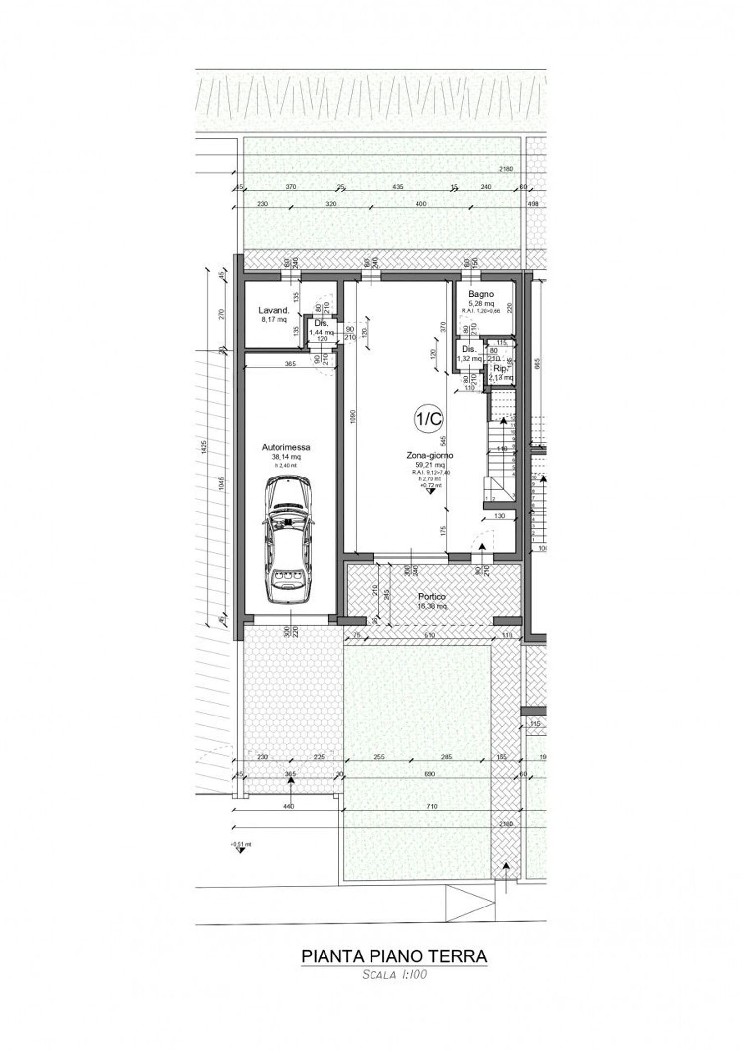 planimetria - Casa semi indipendente via Brescia, Montichiari - planimetria 1