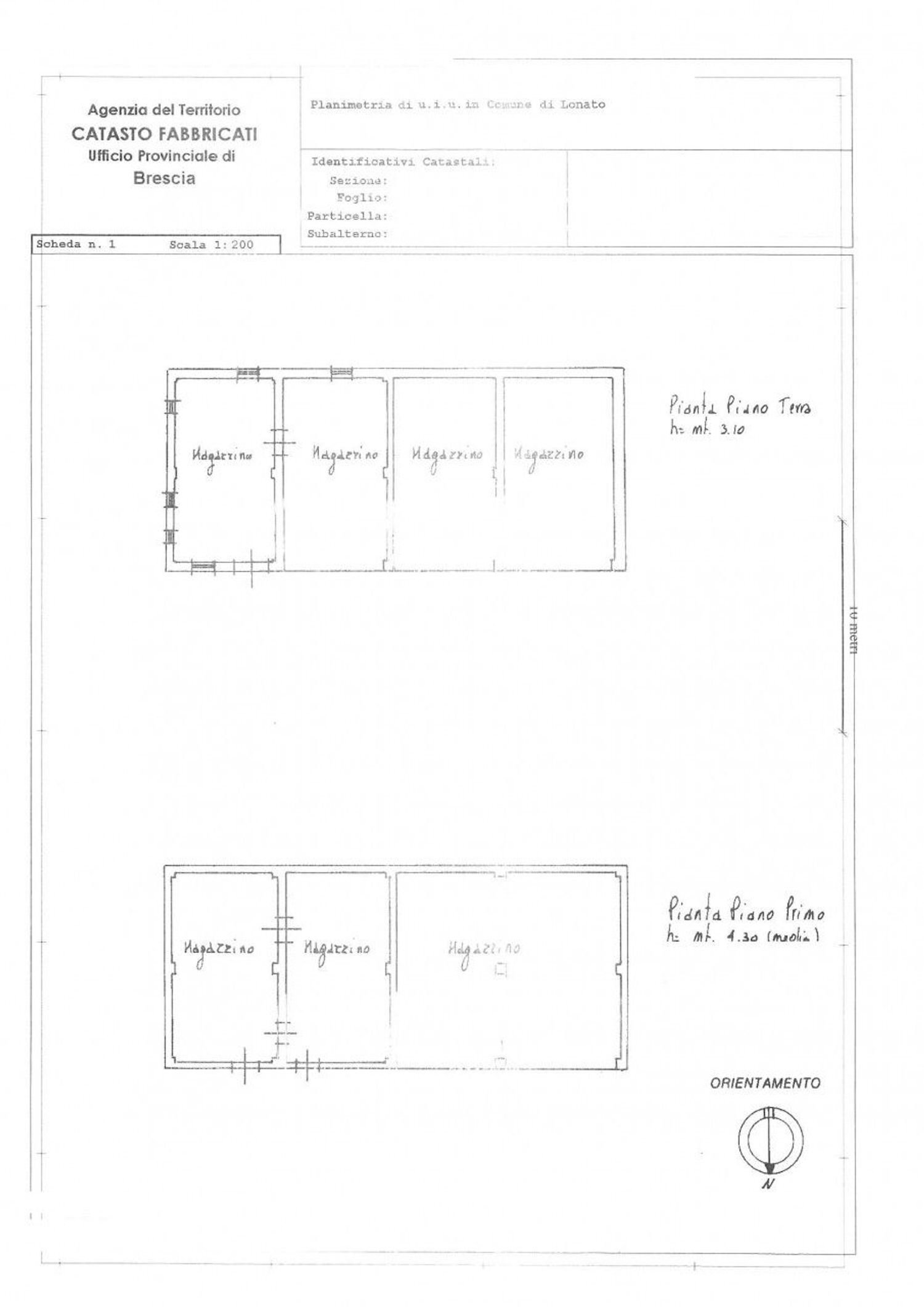 planimetria - Semi-detached house Fossa, Lonato del Garda - floor plans 1