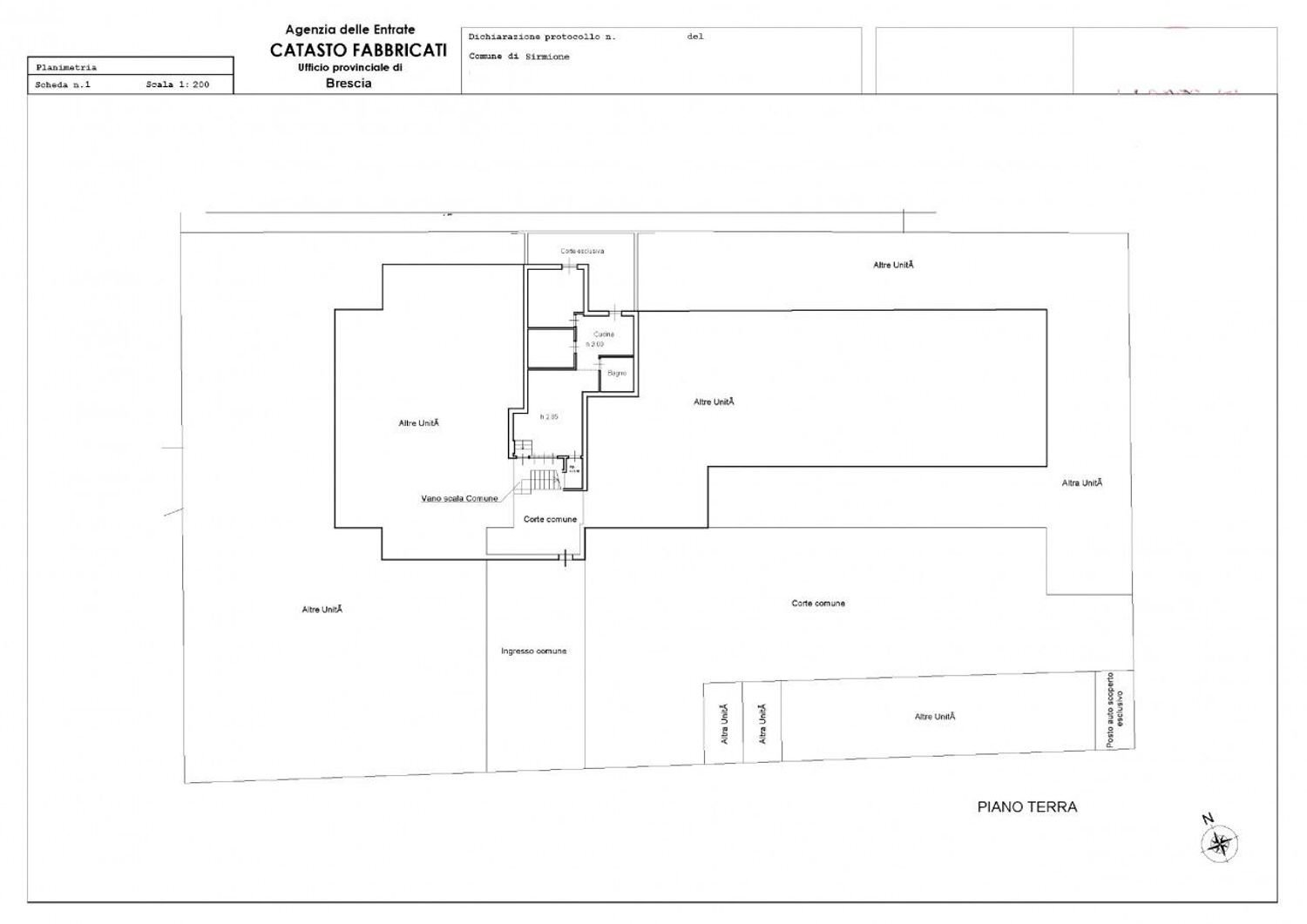 planimetria - Trilocale Lugana Marina, Sirmione - planimetria 1