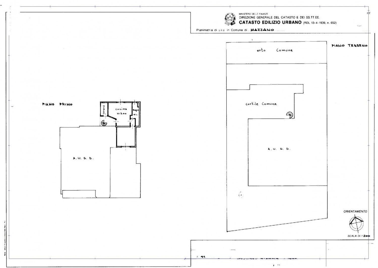 planimetria - Two-room apartment Repubblica, Mazzano - floor plans 1