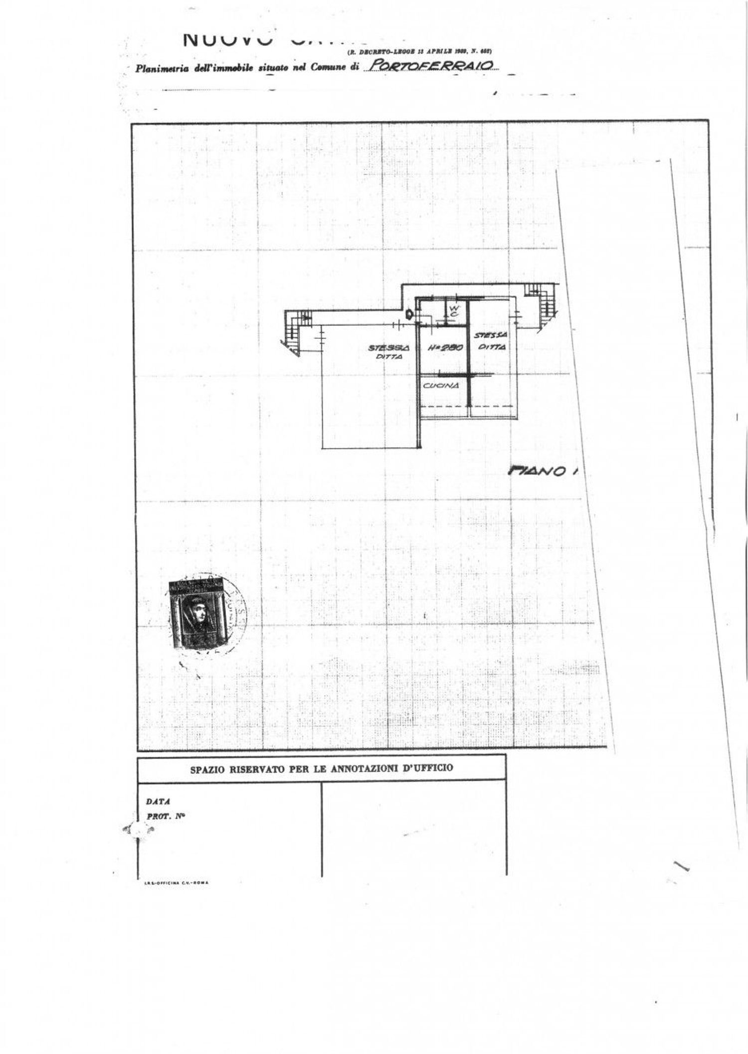 planimetria - Two-room apartment Schiopparello, Portoferraio - floor plans 1
