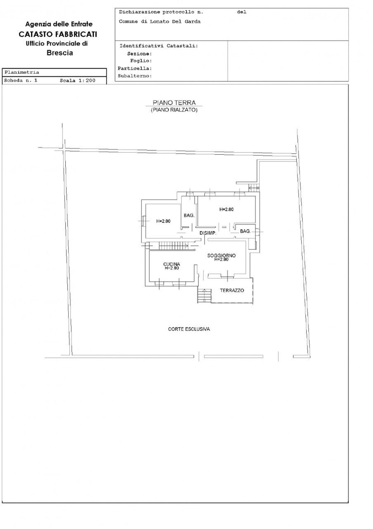 planimetria - Villa Regia Antica, Lonato del Garda - planimetria 1