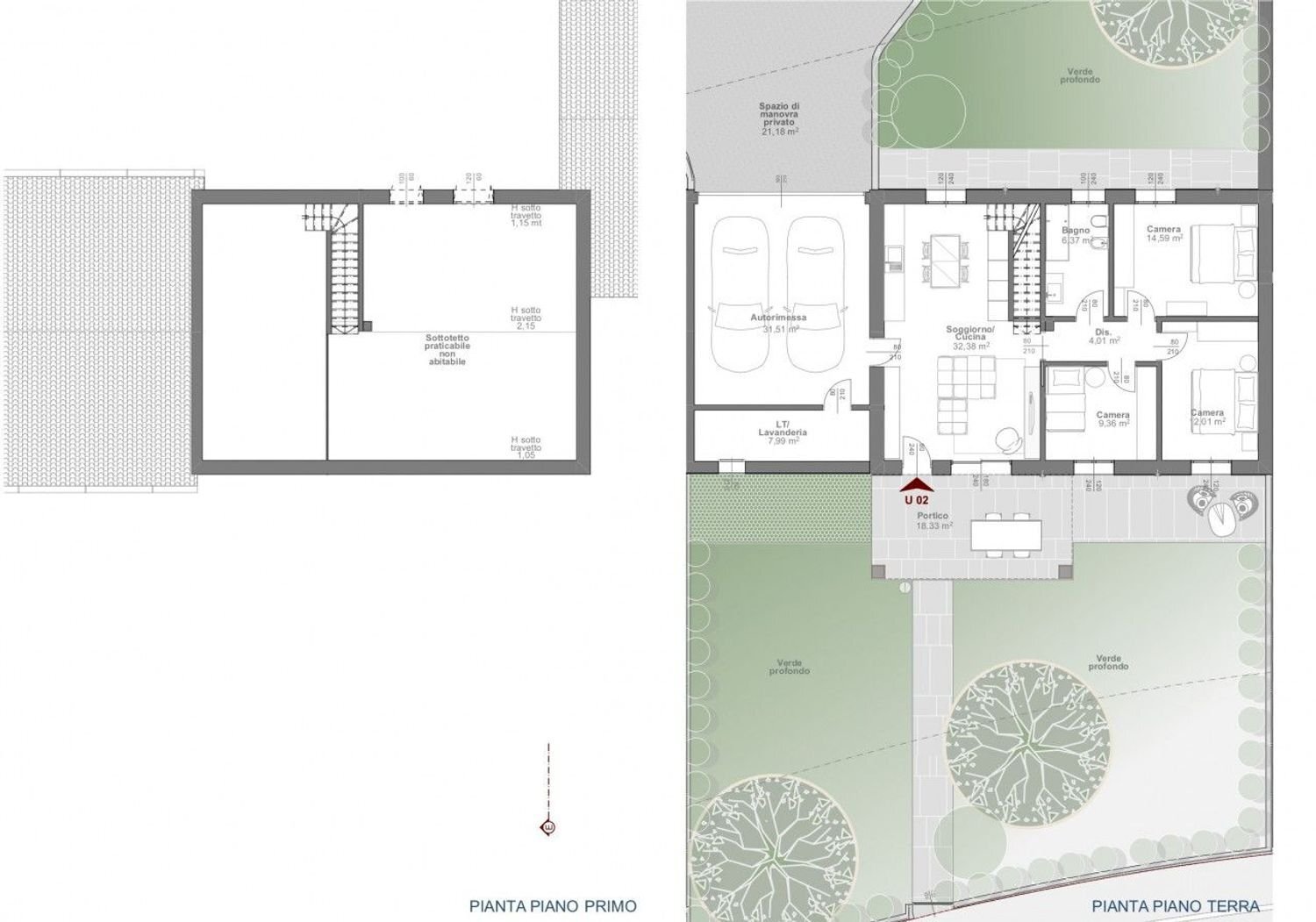 planimetria - Villa C. Cattaneo, Montichiari - planimetria 1