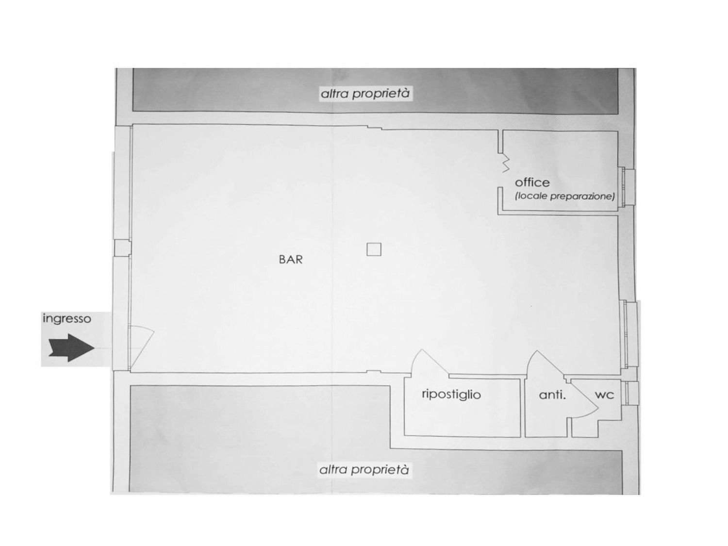 planimetria - Commercial Activity Fratelli Kennedy, Rezzato - floor plans 1