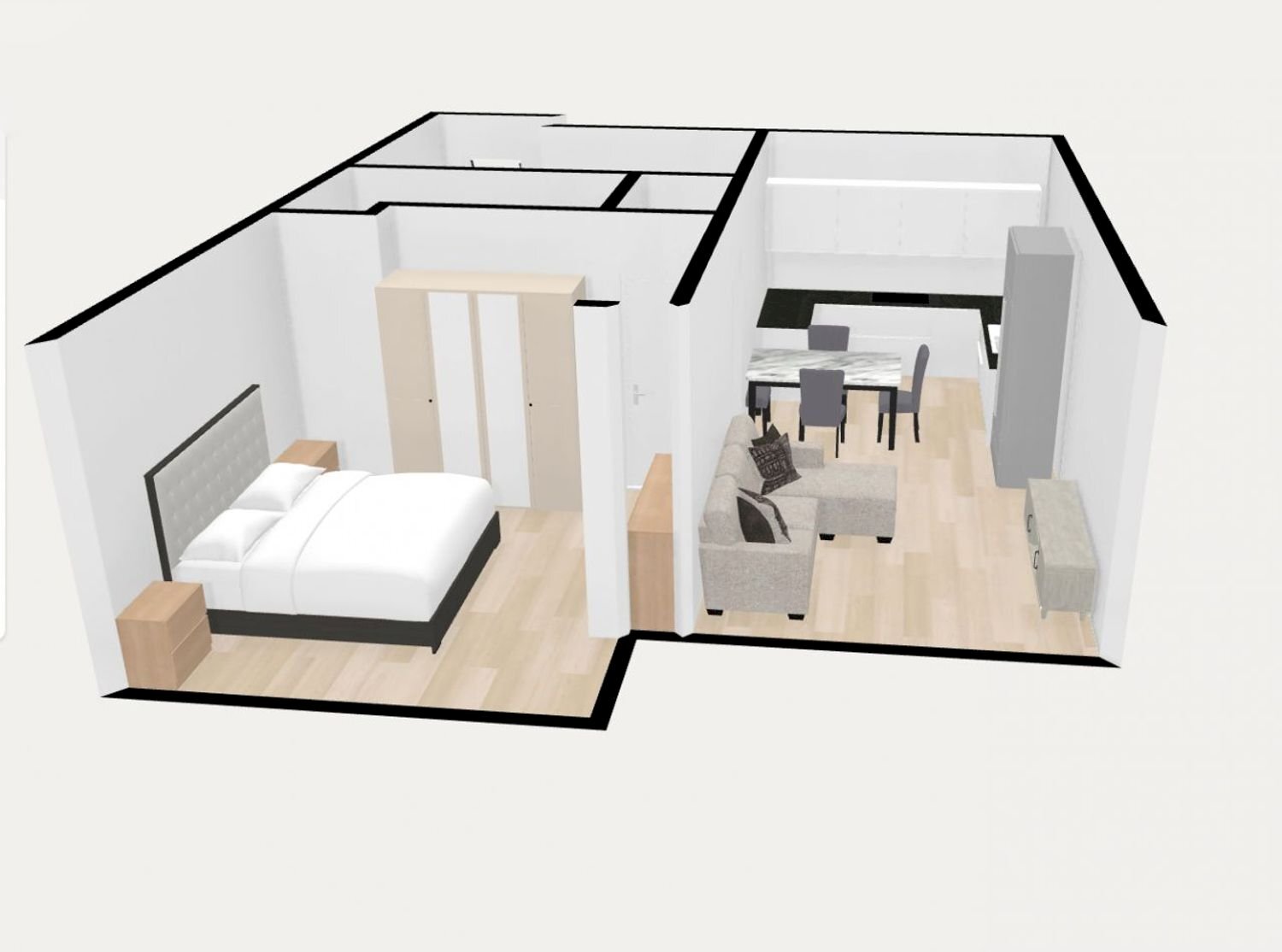 planimetria - Three-room apartment Carlo Alberto, Moniga del Garda - floor plans 1