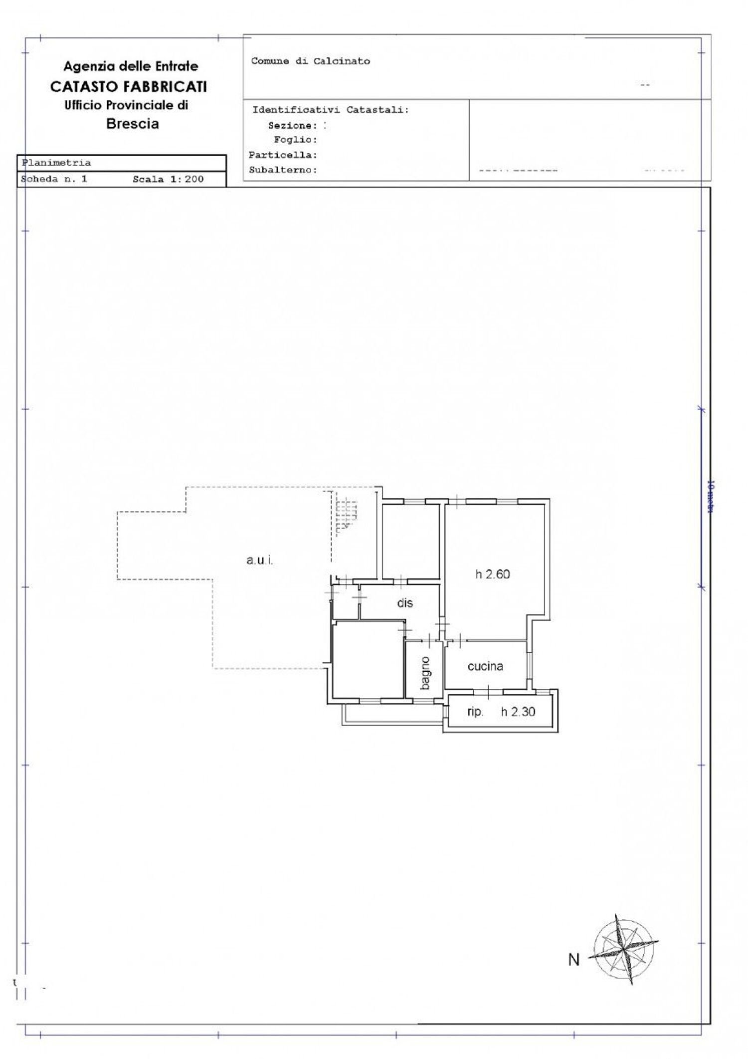 planimetria - Quadrilocale Carlo Alberto, Calcinato - planimetria 1