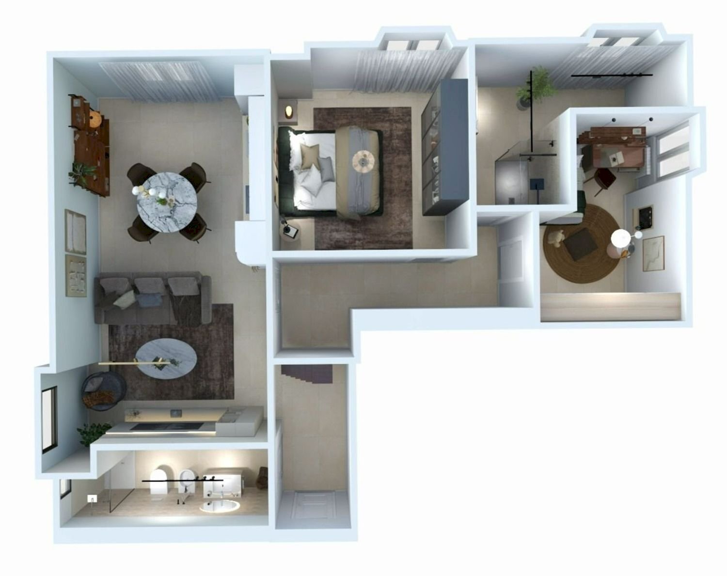 planimetria - Trilocale Piave, Lonato del Garda - planimetria 1