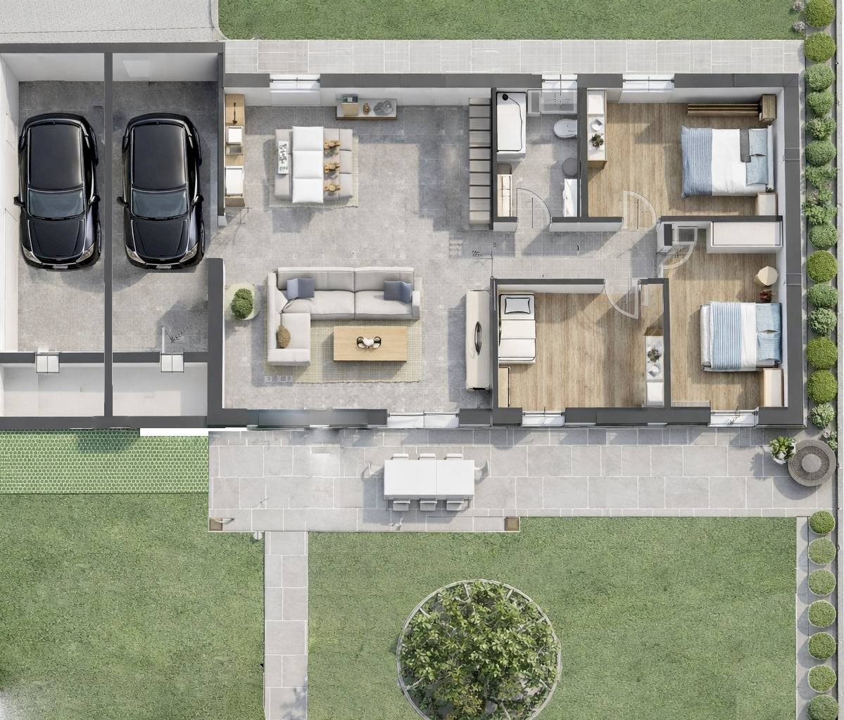 Foto 2 - Four-room apartment C. Cattaneo, Montichiari - floor plans 1