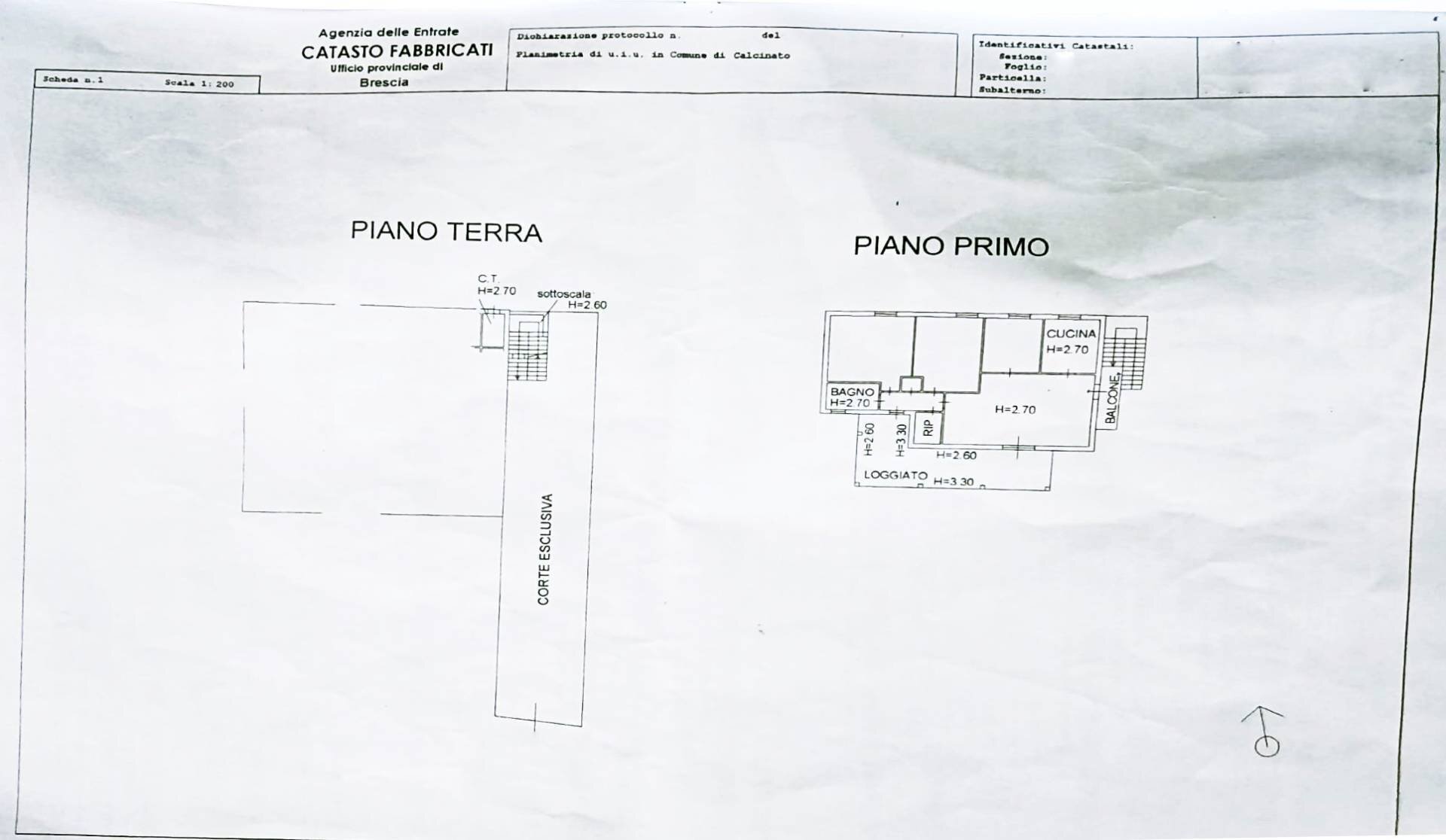 Foto 11 - Casa semi indipendente cavour
 
125, Calcinato - planimetria 1