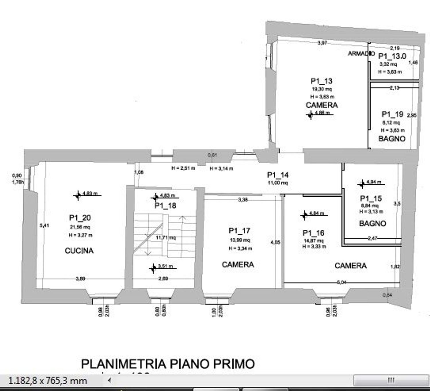 planimetria - Independent house Giuseppe Mazzini, Tolentino - floor plans 1