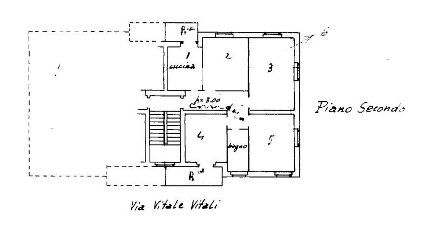 planimetria - Appartamento Vitale Vitali, Tolentino - planimetria 1
