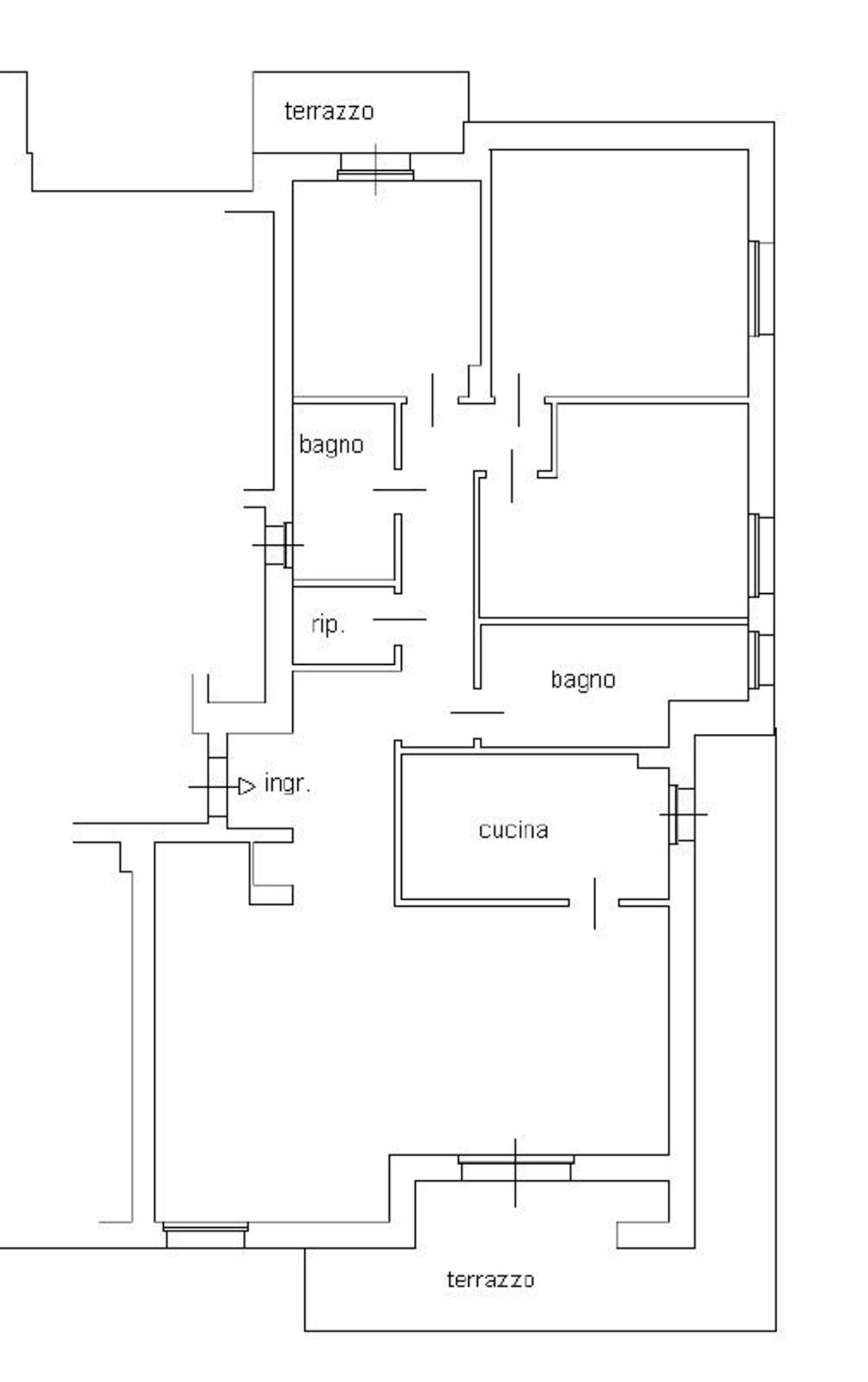 planimetria - Apartment Adino Barcarelli
 
6, Tolentino - floor plans 1