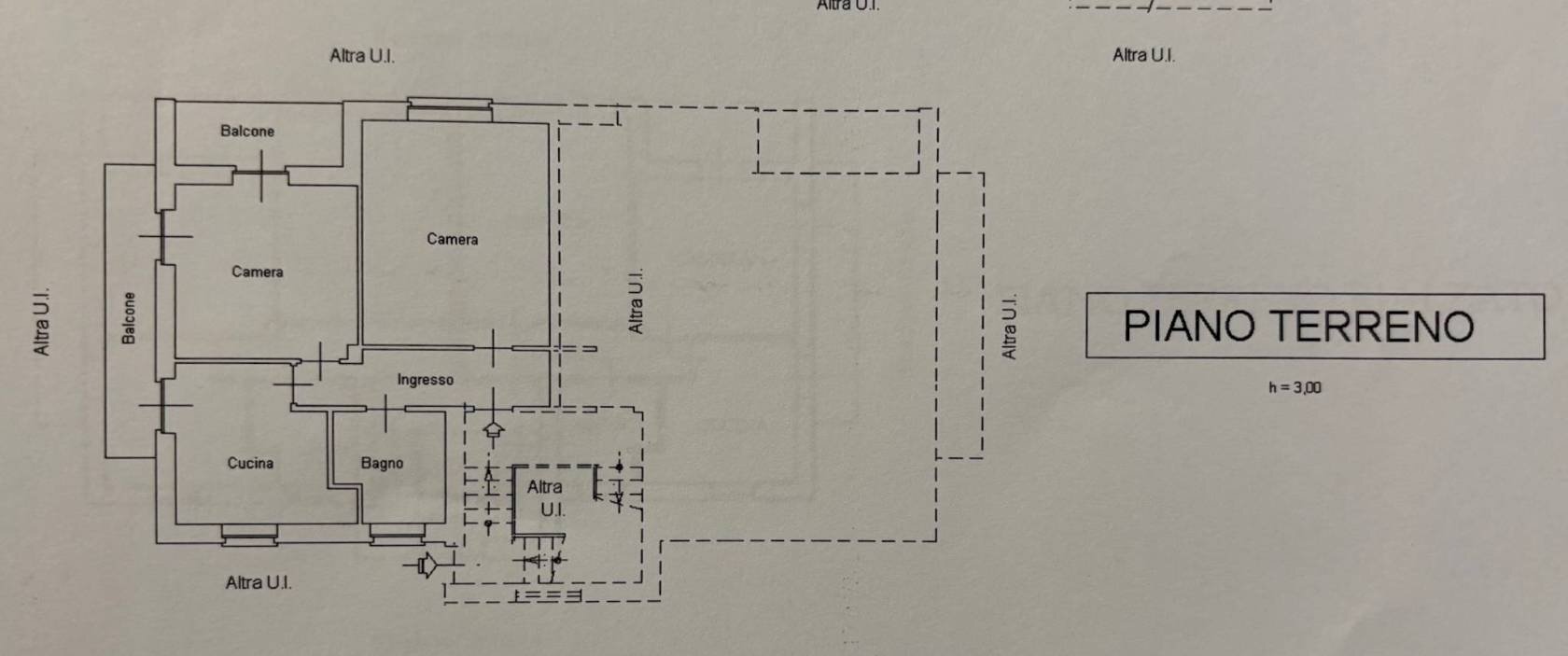 Villa via Dino Buffa, 5, Campiglione Fenile - planimetria 1