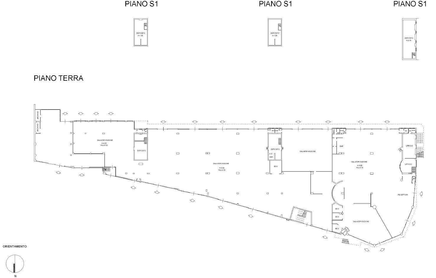 Shop Zona Industriale D1, Tito - floor plans 1