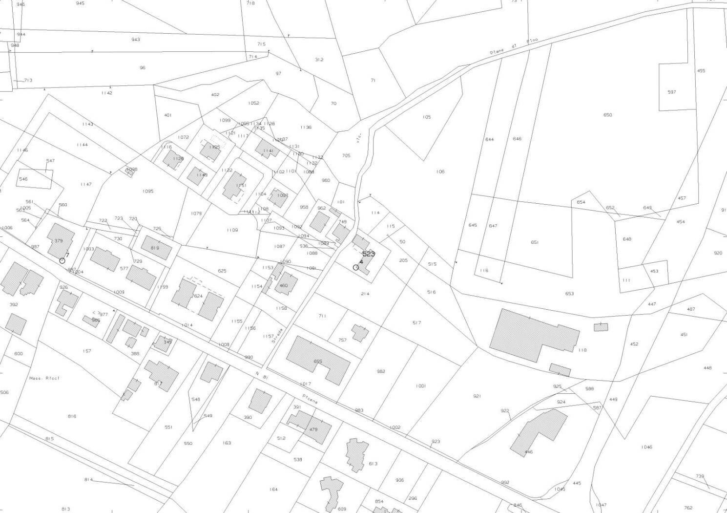 Building land via Delle Masserie, Castiglione Messer Raimondo - floor plans 1