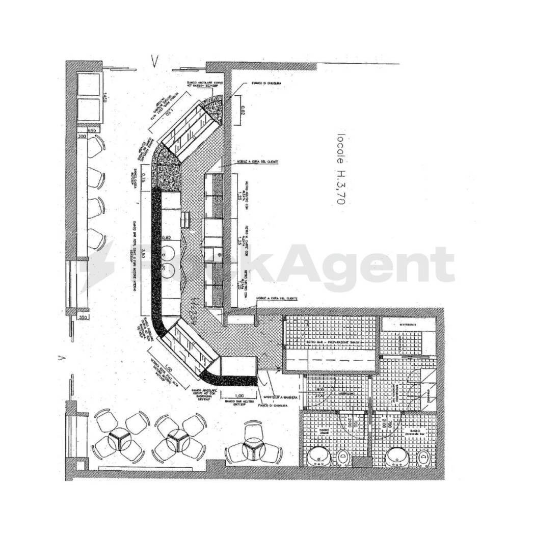 Bar Tavola Calda - Fredda via Venezia, 66, Pescara - planimetria 1