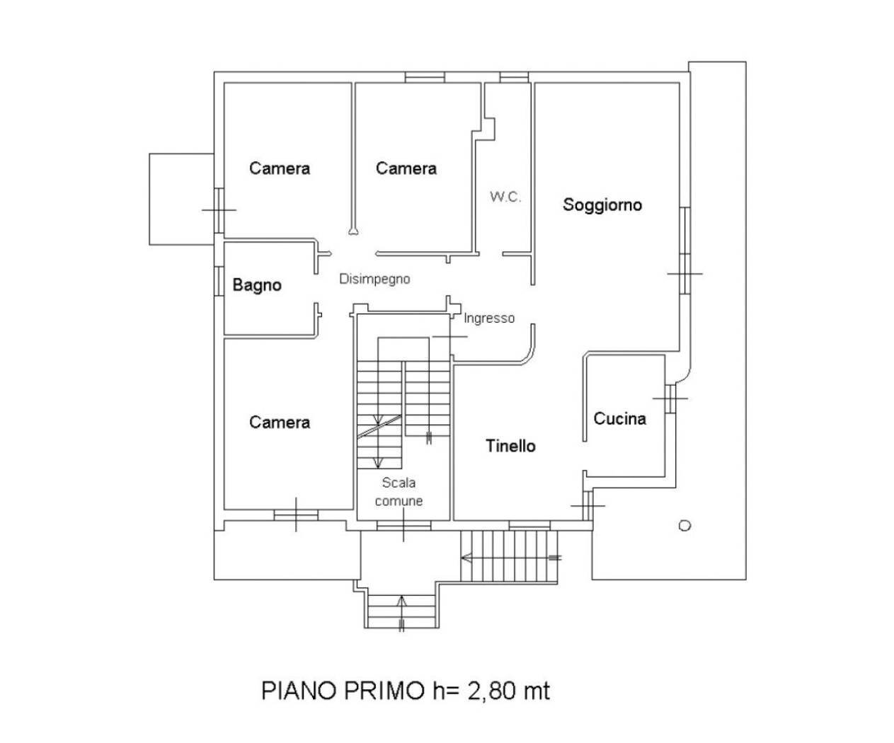 Appartamento via Archimede, 61, Sant'Egidio alla Vibrata - planimetria 1