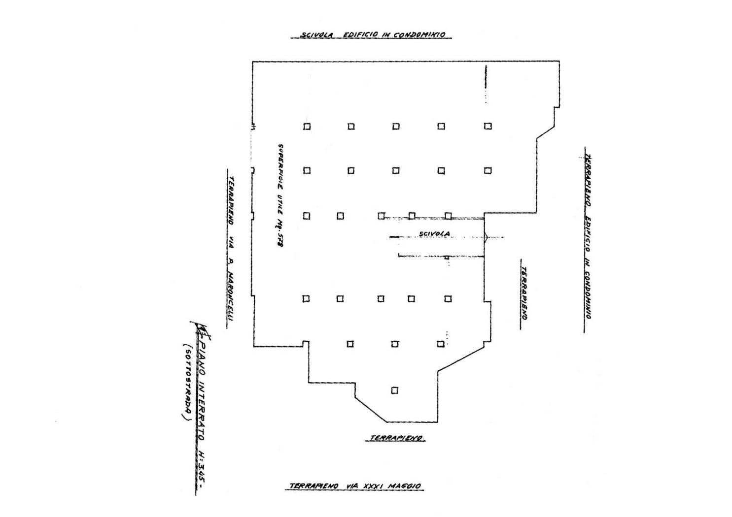 Garage - Autosilos - Parking via Pietro Maroncelli, 2-6, Catania - floor plans 1