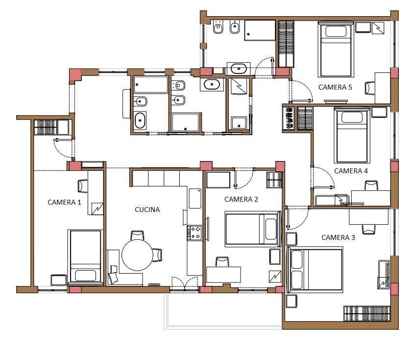 Non-buildable land via Filomarino, 13, Roma - floor plans 1