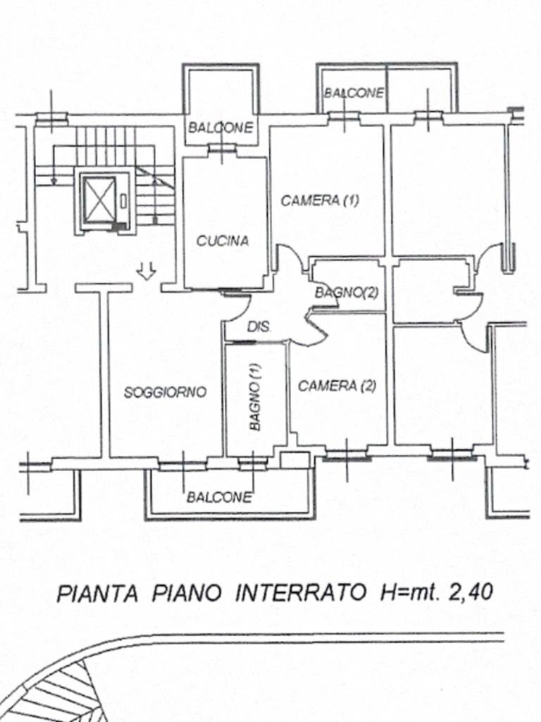 Appartamento Vicolo Sacra S. Michele, Orbassano - planimetria 1