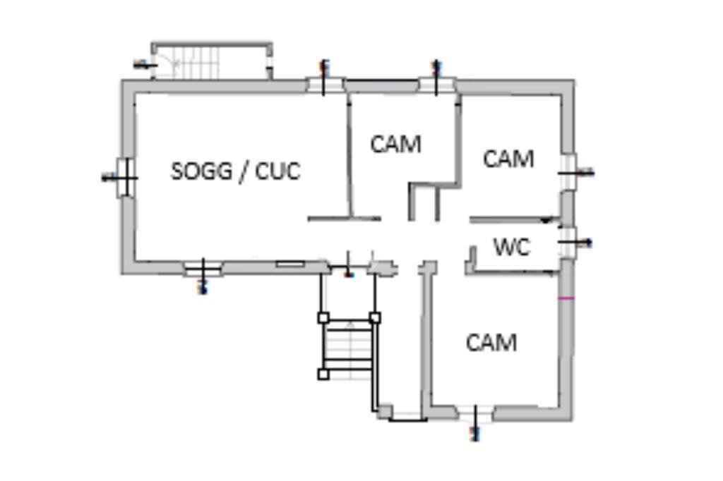 Independent house Via strusiglia, Ivrea - floor plans 1