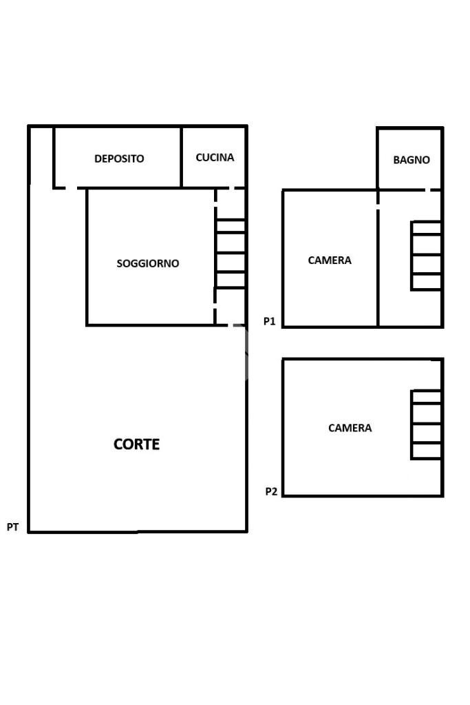 Semi-detached house Via Macerato, Riolo Terme - floor plans 1