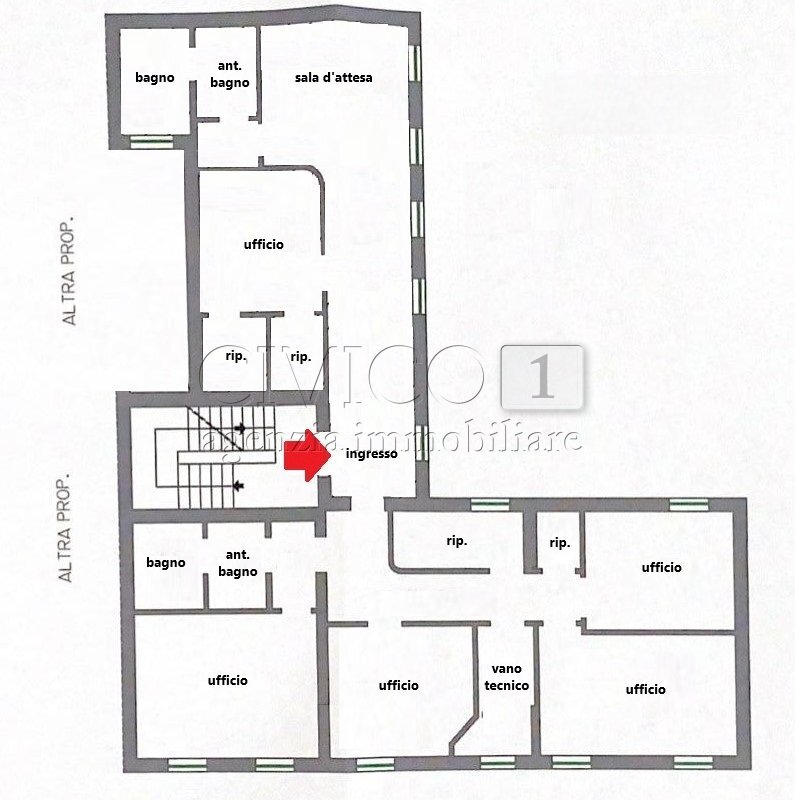 planimetria - Agenzia Intermediazioni Immobiliari San Marco, Venezia (zona San Marco) - planimetria 1